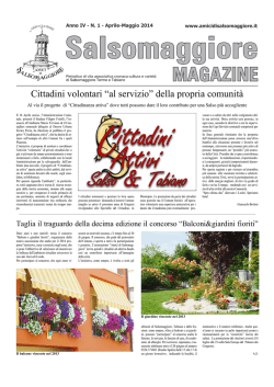 N. 1 - Associazione Amici di Salsomaggiore