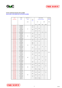 SCA Filtri disidratatori con allumina attivata