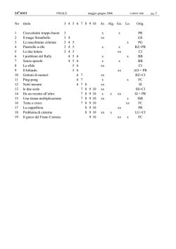 Finale analisi 14&deg; web