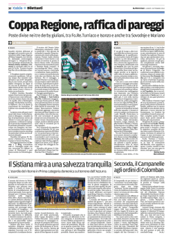 il piccolo - ASD SISTIANA DUINO