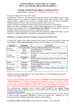 il preavviso - Accademia Militare