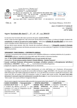 circolare con tutti i dettagli