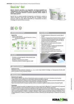 GeoLite&reg; Gel - the Kerakoll products area