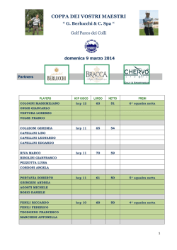 "G. Berlucchi Spa" del 9 marzo 2014