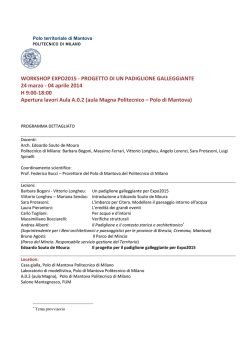 Notizie per la Stampa - Polo territoriale di Mantova