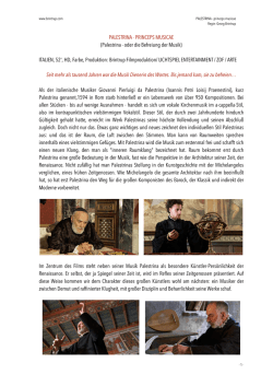 PALESTRINA - PRINCEPS MUSICAE