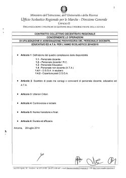 C.C.D.R. concernente le utilizzazioni e le assegnazioni