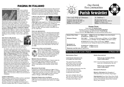 Parish Newsletter - Our Lady Help of Christians