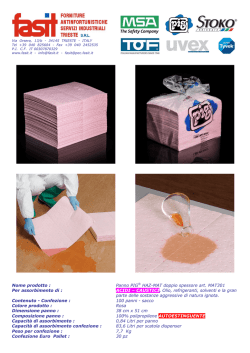 Nome prodotto : Panno PIG&reg; HAZ-MAT doppio spessore art