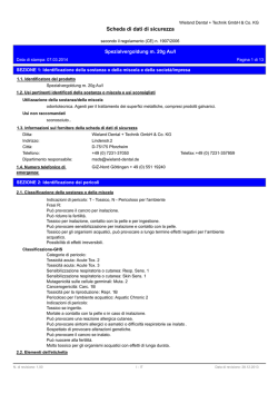 Scheda di dati di sicurezza