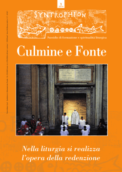 Culmine e Fonte - Vicariato di Roma &bull; Ufficio Liturgico