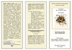 20141015 Programma di Sala Concerto Duo Sax e pianoforte