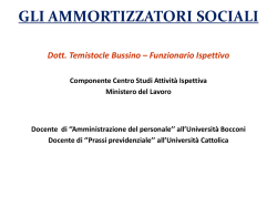 Materiale didattico a cura del Dott. Temistocle Bussino