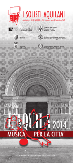Musica per la citt&agrave; 2014