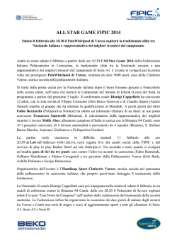 scarica qui la cartella stampa completa