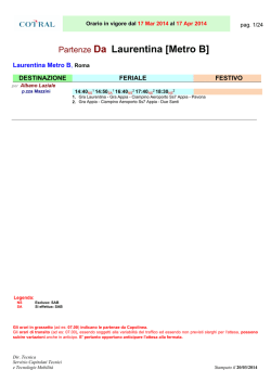 Partenze Da Laurentina [Metro B] - Camping Club Campeggiatori