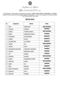 Prefettura di Modena - Rete CTP - Centro Territoriale Permanente