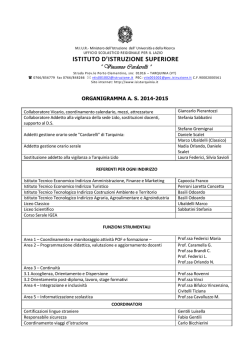 Organigramma - IIS VINCENZO CARDARELLI Tarquinia