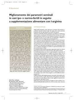 Miglioramento dei parametri seminali
