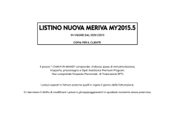 Dowload listino prezzi