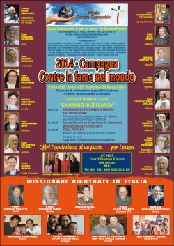 I missionari ferraresi nel mondo