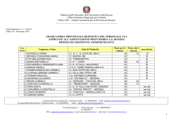 Graduatorie Definitive Assegnazione provvisoria