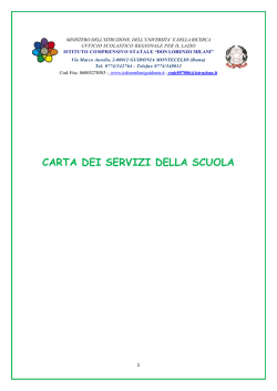 carta dei servizi - Istituto Comprensivo Statale