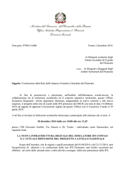 Nota prot 9790-Convocazione per RETE IFS Piemonte
