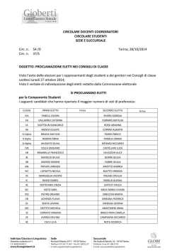 CIRCOLARE DOCENTI