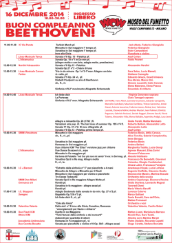 Programma completo del concerto