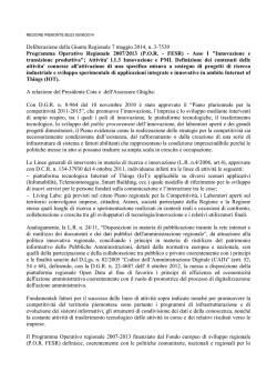 Determinazione dirigenziale di approvazione del Bando