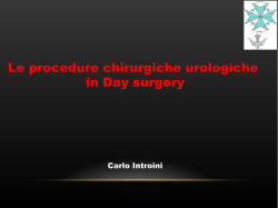 Urologia in Day Surgery