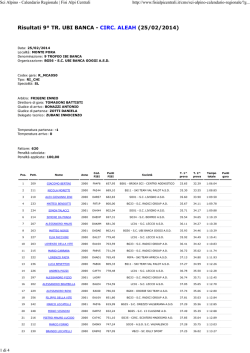 Monte Pora exLizzola - SCI Club Penna Nera ASD