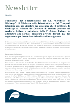 il Ministero delle Infrastrutture e dei Trasporti