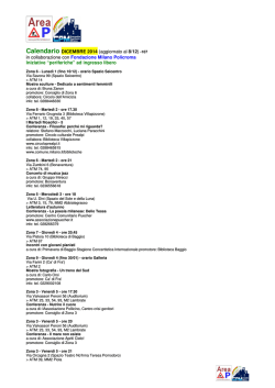 Calendario DICEMBRE 2014 (aggiornato al 8/12