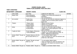 christmas department: languages subject: hausa class: ss1 topic