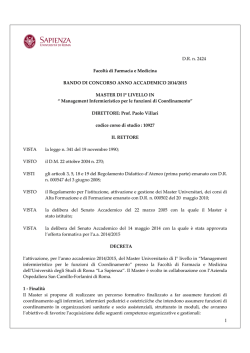 managemente inf funz...VILLARI