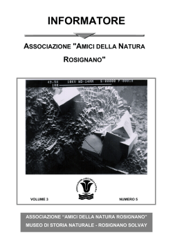 Informatore n&deg;5 - Museo di Storia Naturale di Rosignano