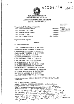 Sentenza - Archivio Penale