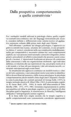 Dalla prospettiva comportamentale a quella costruttivista *