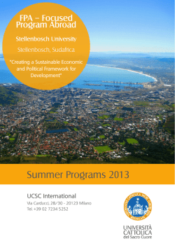 clicca qui - UCSC International