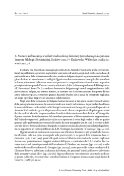 K. Stančev, Issledovanija v oblasti srednevekovoj literatury