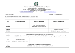 calendario adempimenti da ottobre 2014 a giugno 2015