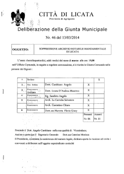 CITTA DI LICATA - Comune di Licata