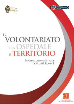 Pubblicazione - Volontariato Lazio