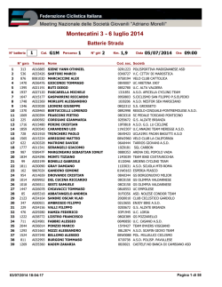 Montecatini 3 - 6 luglio 2014