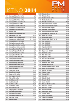 LISTINO 2014