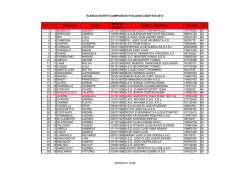 ISCRIZIONI CADETTI 2