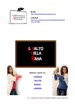 scheda tecnica con cartamodello per realizzare le rane e la pista