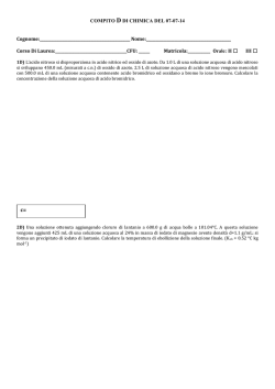 COMPITO D DI CHIMICA DEL 07-07